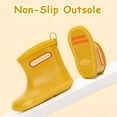 thumbnail image 3 of EONROACOO Toddler Kids Rain Boots for Boys Girls, Anti-Slip Waterproof Boots,Yellow(Size 7), 3 of 10
