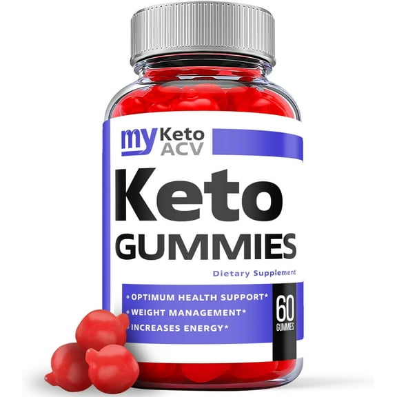 (1 Pack) My Keto ACV Gummies - Apple Cider Vinegar Supplement for Weight Loss - Energy & Focus Boosting Dietary Supplements for Weight Management & Metabolism - Fat Burn - 60 Gummies