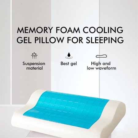 Gel Memory Foam Pillow Summer Ice Cooling Health Cervical Protect Massage Orthopedic Pillows Comfort Sleeping Slow Rebound 60×40
