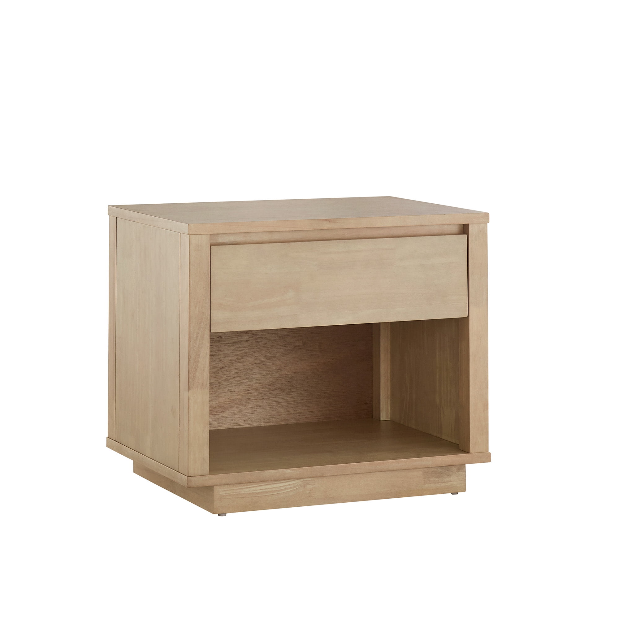Weston Home Potrero Modern Nightstand with 1-Drawer, Natural Finish
