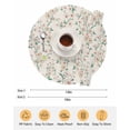 thumbnail image 6 of 15 Inch Round Placemats Set of 4, Spring Floral Non Slip Heat Insulation PP Table Mats, Watercolor Flowers Leaves Tree Branches Beige Washable Place Mats for Kitchen Dining Party Table Decor, 6 of 7