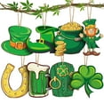 thumbnail image 4 of St Patricks Day Tree Ornament Irish Themed Wooden Hanging Pendant for Home and Party St Patrick's Day Decorations, 4 of 8