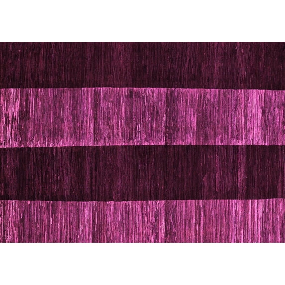 Ahgly Company Indoor Rectangle Abstract Pink Modern Area Rugs, 5' x 7'