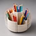 thumbnail image 4 of Virelaxpo Rotating Desk Organizer with Multiple Compartments, 360-Degree Rotating Base for Office Desk and Home, Pen Holder and Storage Container for Stationery, 4 of 7