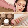 thumbnail image 3 of LNGOOR 3Pcs Contour Stick  Blush Stick  Highlighter Stick  Bronzer Stick  3 Pcs Cream Contour Kit With Brush For A Flawless Look  Contour Stick Makeup Non-Greasy Waterproof  Long-lasting, 3 of 7