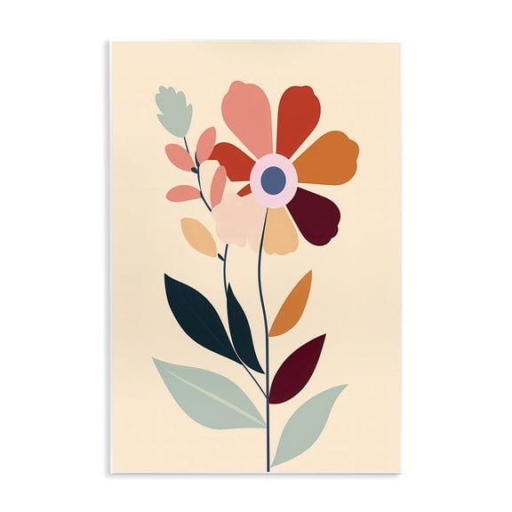 Stupell Industries Modern Modern Flower Sprigs Wall Plaque Art, 10 x 15, by Walker Noble
