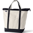 thumbnail image 4 of Lands' End Large 5 Pocket Zip Top Canvas Tote Bag, 4 of 4