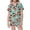 Mint Green*, variant on RUTAYY Girls Pajama Set Bow Accent Football Pattern 2 Piece Top and Shorts Short Sleeve Notch Neck Kids Daily Sleep Outfit Hot Pink