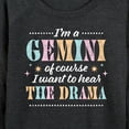 thumbnail image 3 of Instant Message - I'm A Gemini - Women's Lightweight French Terry Long Sleeve Shirt, 3 of 6