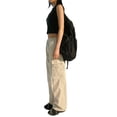 thumbnail image 3 of TRKIYQC Pantalones Cargo Largos Sueltos para Mujer con Bolsillos, Pantalones de Pierna Ancha con Cordón de Cintura Baja TRKIYQC moda, 3 of 6