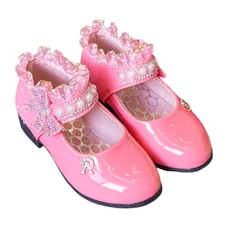 Girls Ballet Mary Jane Flats Toddler Kids Flower Girls Party Dress Shoes(A2152  Navy/8M) - Walmart.com