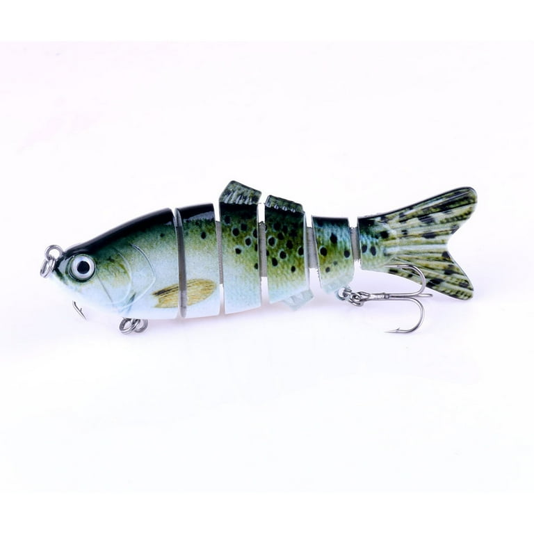 Vikakiooze Promotion On Sale 6 Segment Swim Lures Crank S S Hard Fishing Lures, Size: 10 cm