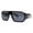 Shiny Black, variant on Sunglasses Men's Shiny Black Geometric Square Gangster Hip Hop UV 400