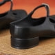 thumbnail image 3 of Zapatos mulas mulas cerradas foe plisado Mary Jane Flats se desliza en toboganes (39) Negro, 3 of 9