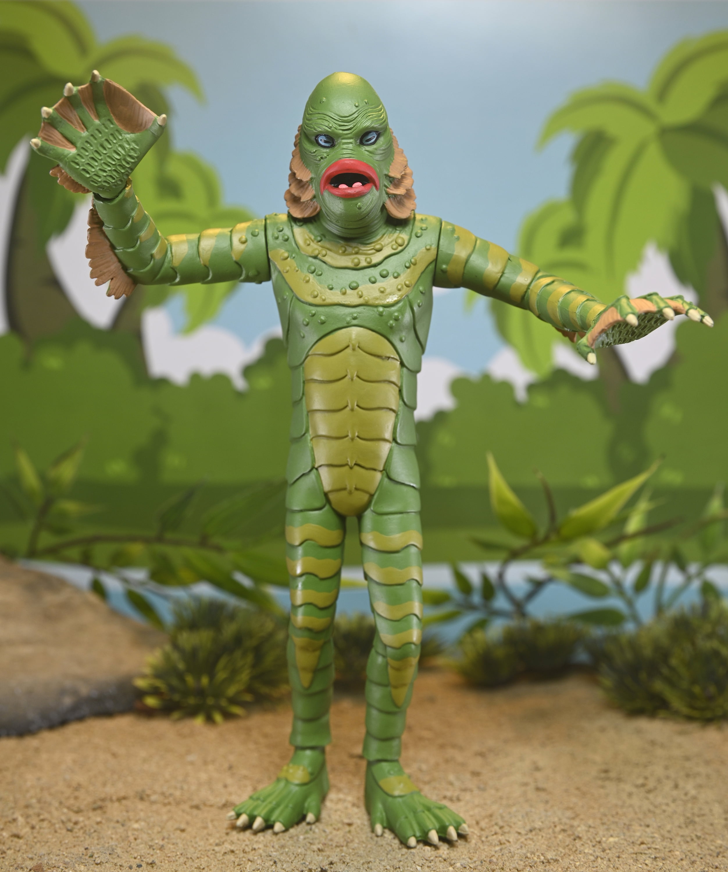 NECA Universal Monsters: Creature from the Black Lagoon Toony Terror with Fossil Hand Accessory (6")