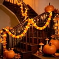 thumbnail image 2 of Halloween Garland 59in Marigold Artificial Flower Hanging String for Festival Wedding Diwali Home by OVFUIZ, 2 of 7