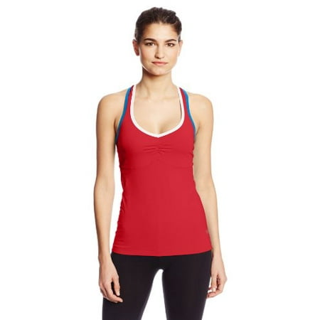 Gore Running Wear Women's Sunlight Lady Top, Coral Red/Waterfall Blue,