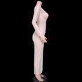 thumbnail image 4 of Vestido De Malla Sexy Bikini de diamantes de imitación traje de baño de manga larga para mujer traje de playa (blanco S) Kuymtek para Mujer Blanco T M, 4 of 9