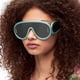 thumbnail image 2 of Gafas de sol con máscara ondulada para hombre y mujer, lentes de sol ovaladas de gran tamaño, de marca de lujo, a la moda, novedad de 2023 Fivean unisex, 2 of 2
