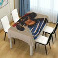 thumbnail image 4 of Yayeee Tablecloths 60" x 120" Rectangle Wrinkle Resistant Party Table Cover, Dog Artist, 4 of 8