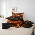 thumbnail image 4 of Erosebridal Thunder Lightning Bed in a Bag Full size, Geometry Abstract Bed Set, Neon Glowing Reversible Bedding Full Size, Breathable Room Decorative, 7 Pieces, 4 of 6