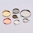 thumbnail image 4 of GKNET 20pcs 10-25mm Pendant Base DIY Accessories Delicate Jewelry Bottom Bracket Supplie-Gun black-18mm x 20pcs, 4 of 6