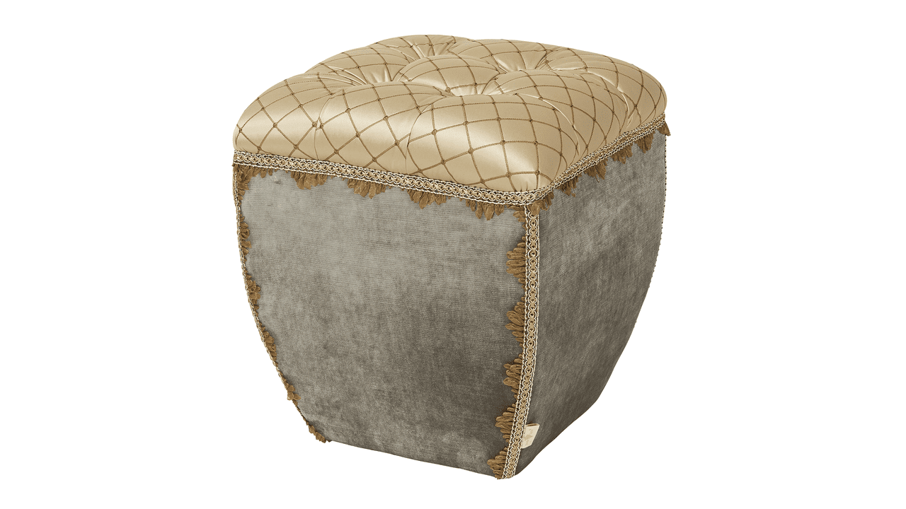 Jan Traditional Decorative Ottoman, Brown