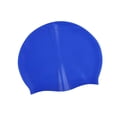 thumbnail image 1 of Gorro de natación Gorros de natación de silicona Fácil de usar y quitar Elástico Antideslizante Protección para los oídos para el cabello Mantenga el Azul oscuro, 1 of 8