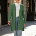 thumbnail image 5 of Edvintorg Womens Sweaters Cardigan Long Sleeve Casual Knit Sweater Open Front Loose Long Cardigans Woman Clothes Green S-2XL, 5 of 8