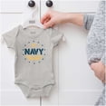 thumbnail image 5 of US Navy Anchor Logo Honor Courage Romper Boys or Girls Infant Baby Brisco Brands 12M, 5 of 6