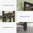 thumbnail image 3 of Greenstell 67" Industrial 6-Tier Bookshelf, Storage Rack with Open Shelves, Metal Frame, Grey, 3 of 6