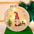 thumbnail image 3 of Christmas Decorations, LED Hanging Ornaments, DIY Handmade Wooden Christmas Tree Snowman Reindeer Pendants, Glowing Ambiance Lights, Easy Assembly Holiday Wall Hanging Home Decor, 3 of 8