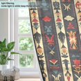 thumbnail image 4 of Yayeee Window Curtains Light Filtering 63"x52" Grommet Panel Pair Home Living Room Decor, Beige Geometric, 4 of 7