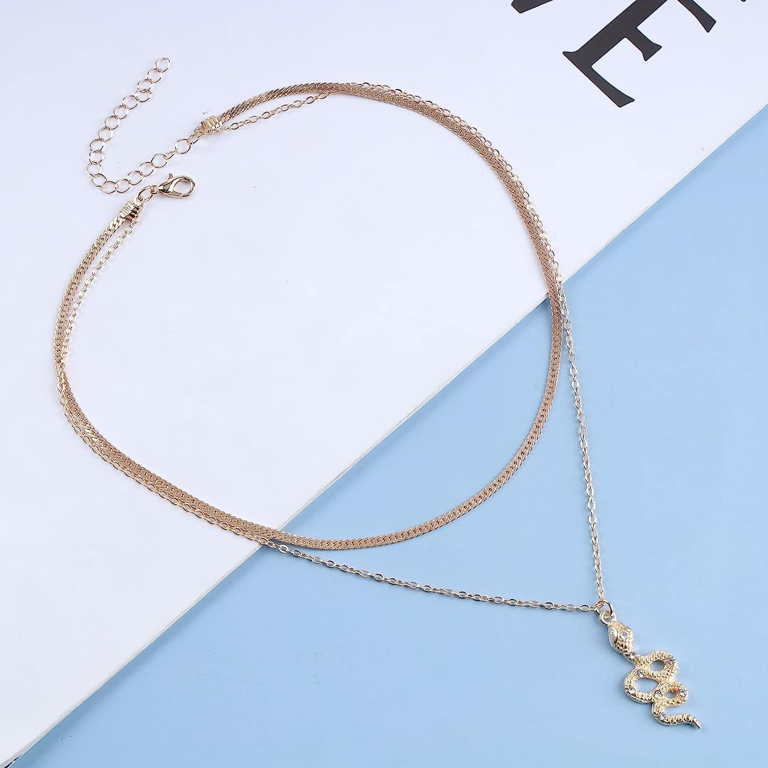 Crystal snake necklace best sale