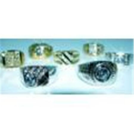 DDI 363283 Men's Fancy CZ Rings Silver Case of 3