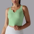 thumbnail image 7 of qolati Womens Crop Tank Tops Ribbed Sleeveless Basic Workout Tops Fitness Sports Running Yoga Shirts Tops No Padding, 7 of 7