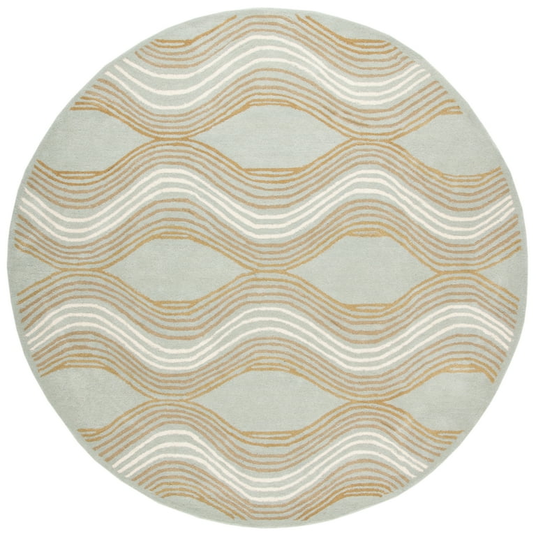 SAFAVIEH Wyndham Collection Runner Rug - 2'3 x 9', Blue & Multi, Handmade Modern Wool, Ideal for High Traffic Areas in Living Room, Bedroom ( WYD318A