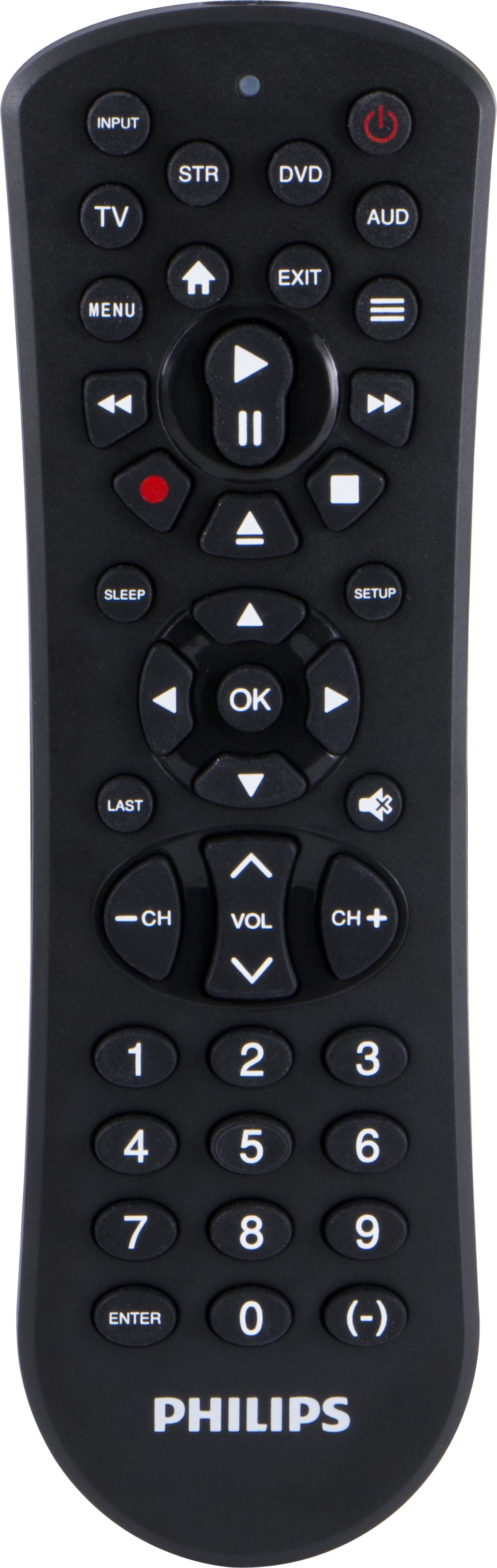 Philips 4Device Universal TV Remote Control in Black, SRP9141A/27