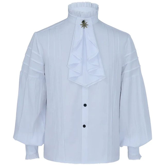 Camisas de pirata Medieval gótico para hombre, ropa con volantes, Steampunk, Halloween, Carnaval, disfraz de Cosplay, renacentista, Victoriano