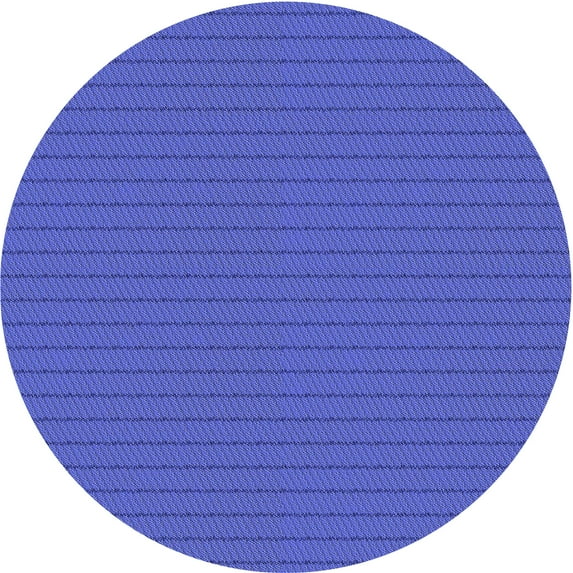 Ahgly Company Indoor Round Patterned Light Slate Blue Area Rugs, 8' Round