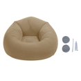 thumbnail image 2 of Inflatable Sofa Flocking Portable Folding Blow Up Couch for Leisure Travel, 2 of 7