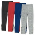 thumbnail image 2 of Millie Loves Lily Girls Solid Ruffle Legging Set with Button Accent, Big Girls, Size 6, 4PCS), 2 of 3