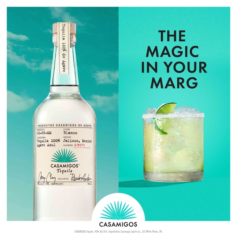 Casamigos Blanco Tequila, 750 mL, 40% ABV - Walmart.com