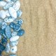 thumbnail image 1 of Edible Beach Ocean Water Cake & Cupcake Decoration Topper Confetti Sprinkles (Pebbles & Sand), 1 of 3