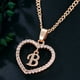 thumbnail image 4 of Collar con letras de tendencias de moda, collar con 26 letras de circonitas, joyería con colgante de amor, joyería, 4 of 5