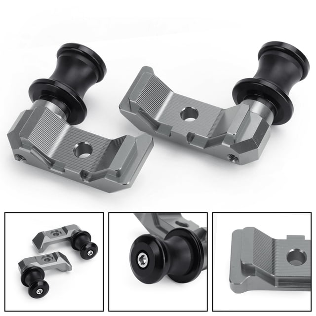 Chain Adjuster Block W/Swingarm Spools Slider For YAMAHA MT-07 14-18 Titanium