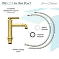 thumbnail image 3 of Avallon Single Hole, Single-Handle Sleek, Bathroom Faucet in Brushed Gold, 3 of 11