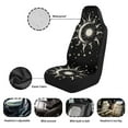 thumbnail image 6 of Yuyamidu Sun and Moon Car Seat Covers Front Seats Only, Black Bucket Seat Cover Universal Fit for Car Truck Van and SUV Waterproof, 6 of 7