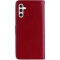 thumbnail image 5 of for Samsung Galaxy A14 5G Case with Credit Card Holder, Glitter Bling Diamond PU Leather Wallet Phone Case Flip Folio Book Cover for Samsung Galaxy A14 5G Owl Red, 5 of 16