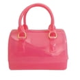 thumbnail image 2 of MIFORINES Bolso de mano con asa superior en forma de almohada de gelatina de verano para mujer, bolso de cristal transparente de Color caramelo, 2 of 4